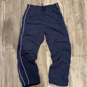 Hollister Men's Dark Blue Joggers with White Trim
